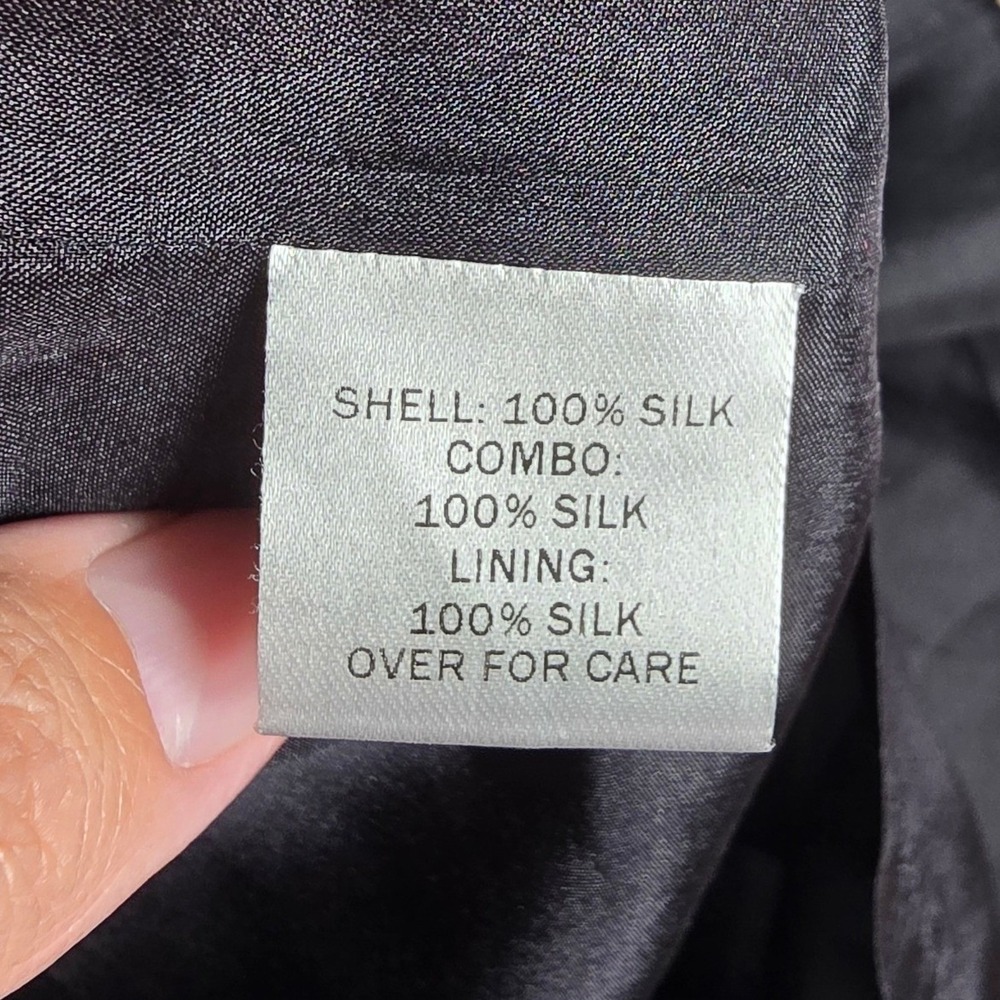 Julie Haus 100% Silk Halter Mini Dress – Black, Elegant Pleated Skirt Size 6 - Picture 6 of 9